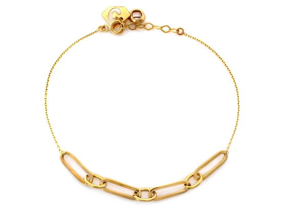 Złota bransoletka łańcuszkowa