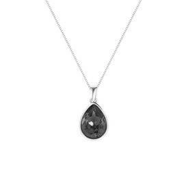 Naszyjnik srebrny 925 Swarovski - owalny