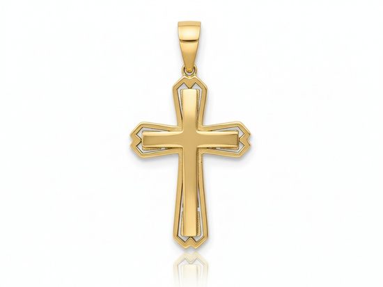 Zawieszka złoty krzyżyk wisiorek