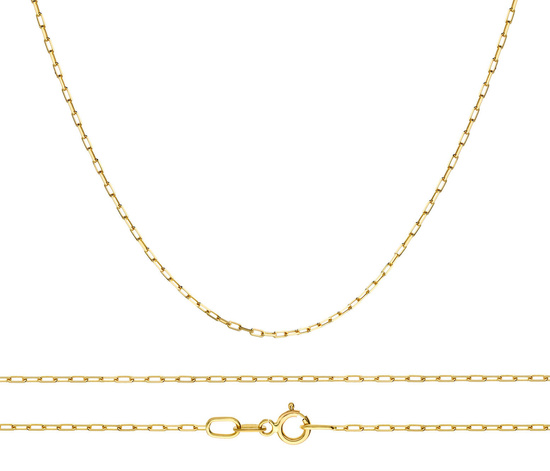 Złoty łańcuszek 585 ankier 