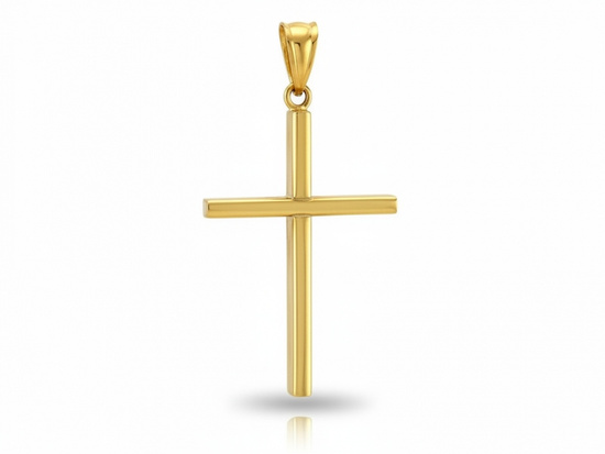 Złoty krzyżyk dla mężczyzny