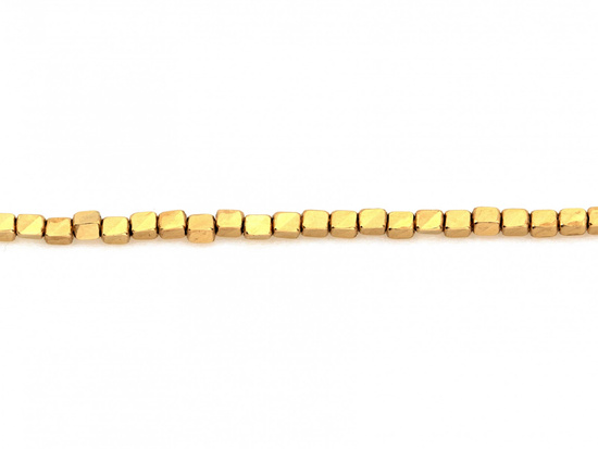 Bransoletka złota z małych kostek