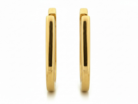 Kolczyki złote gładkie eleganckie