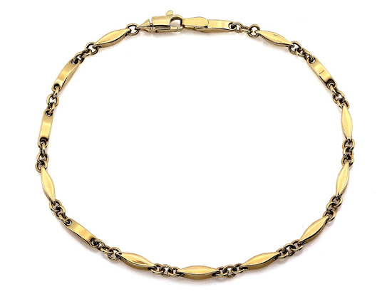 Bransoletka złota elementowa subtelna elegancka