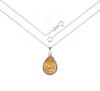Naszyjnik srebrny 925 Swarovski - owalny