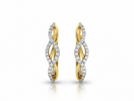 Damskie kolczyki na angielskim zapięciu z cyrkoniami