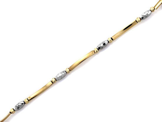 Bransoletka złota na każdą okazję dwa kolory złota