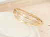 Bransoletka złota sztywna ekskluzywna z ażurem