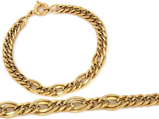 Bransoleta złota efektowna ekskluzywna gruba