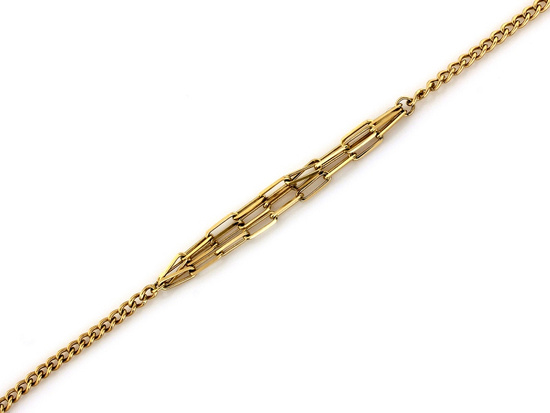 Bransoletka złota łańcuszkowa regulowana długość