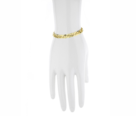 Złota bransoletka 375 gucci marina 