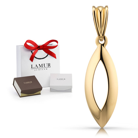 Złota zawieszka 585 łezka