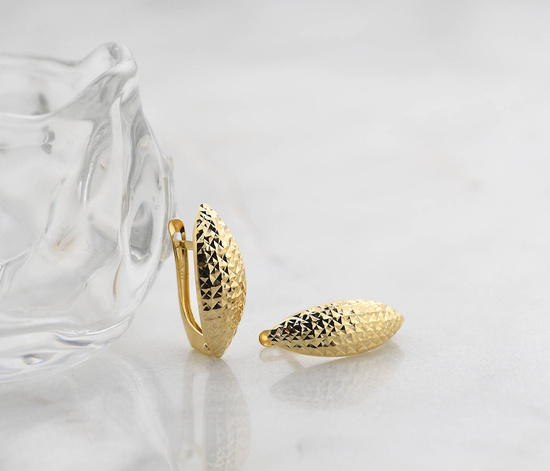 Złote kolczyki 333 - klasyczne