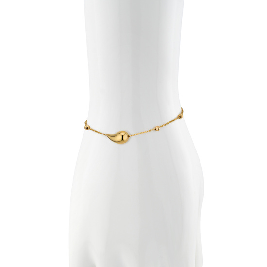 Złota bransoletka 375 nowoczesna kropla 