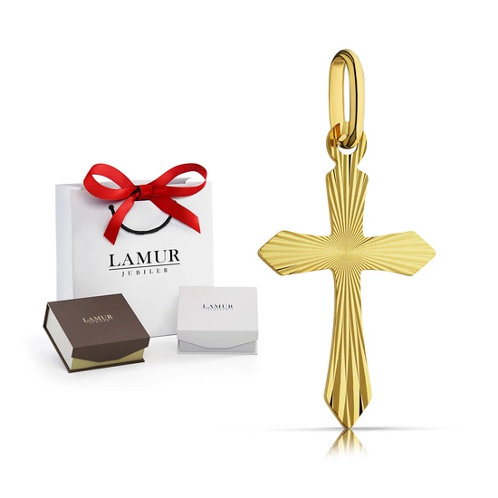 Złoty krzyżyk 585 - zawieszka