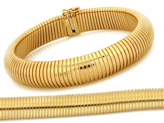 Bransoletka złota rozciągliwa efektowna