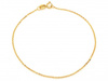 Delikatna złota bransoletka łańcuszkowa ankier 1.6mm