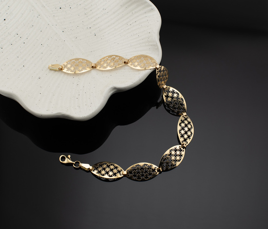 Złota bransoletka 375 klasyczna