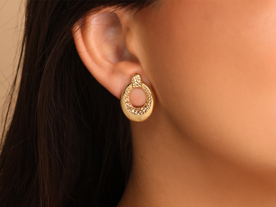 Kolczyki złote angielskie idealne dla mamy dla babci