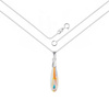 Naszyjnik srebrny 925 Swarovski - kropla