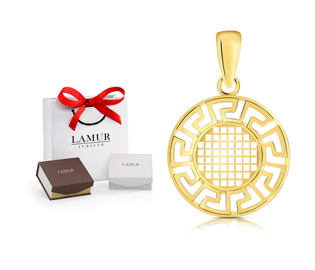 Złota zawieszka 585 - grecka