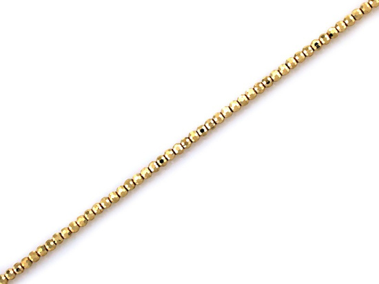 Bransoletka złota z małych błyszczących kuleczek