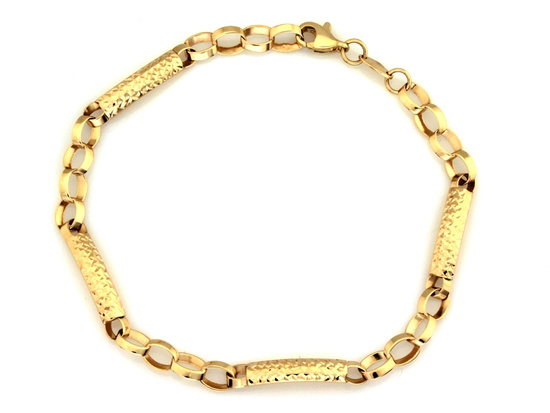 Złota bransoletka błyszcząca idealna na prezent dla Mamy