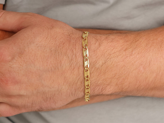 Bransoletka złota duże ogniwa