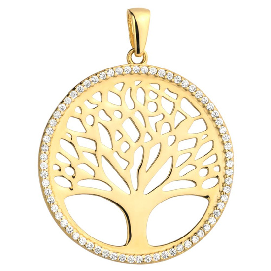 Złota zawieszka 585 - drzewko szczęścia