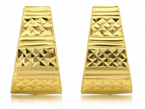 Kolczyki złote diamentowane