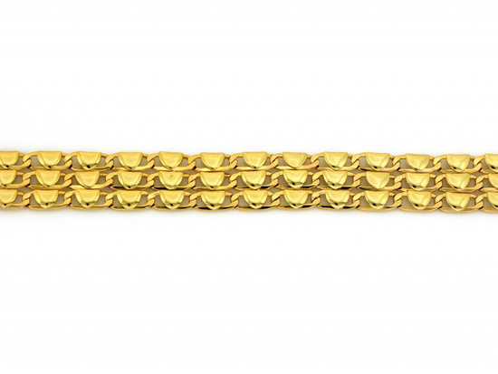 Bransoletka złota szeroka taśma