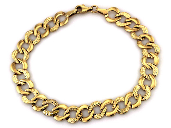 Złota diamentowana bransoletka