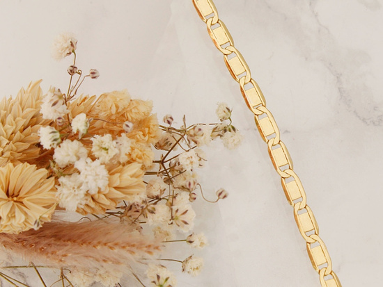 Złota bransoletka łańcuszkowa