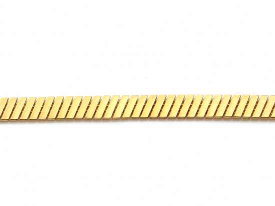 Bransoletka złota taśma z ruchomych elementów