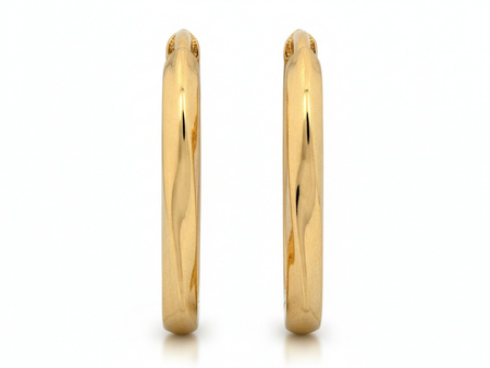 Kolczyki złote angielskie subtelne dyskretne