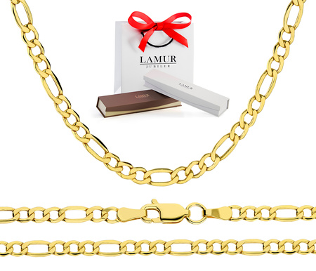 Złoty łańcuszek 585 Figaro