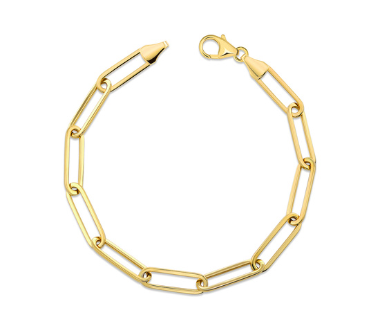 Złota bransoletka 585 nowoczesny ankier