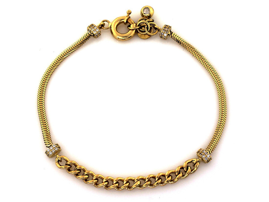 Bransoletka złota subtelna elegancka