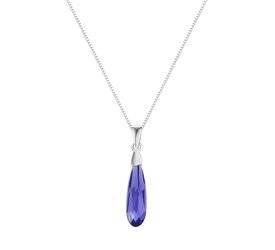 Naszyjnik srebrny 925 Swarovski - kropla