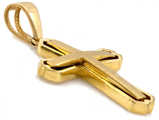 Zawieszka złoty krzyżyk wisiorek