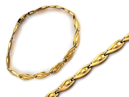 Złota błyszcząca bransoletka