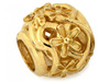 Zawieszka złota ażurowa kulka charms beads do bransoletki