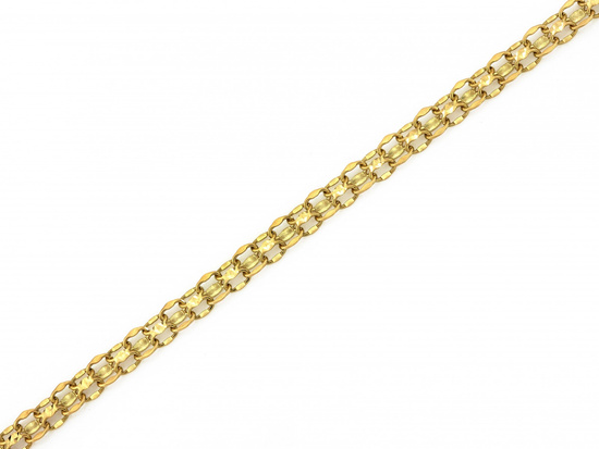 Bransoletka złota podwójna bismarck