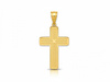 Złoty krzyżyk zawieszka wisiorek bez wizerunku