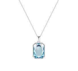 Naszyjnik srebrny 925 Swarovski - prostokąt