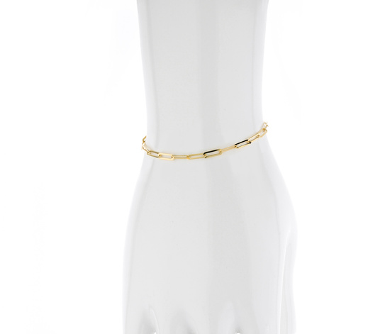 Złota bransoletka 375 nowoczesny ankier