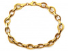Złota bransoletka z dużych ogniw