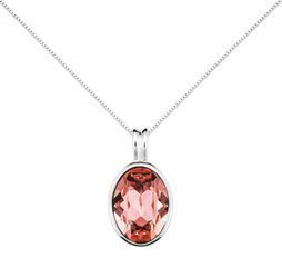 Naszyjnik srebrny 925 Swarovski - elipsa