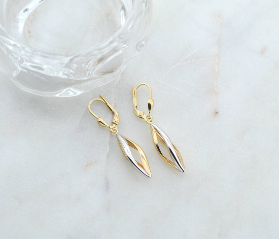 Złote kolczyki 375 - wiszące