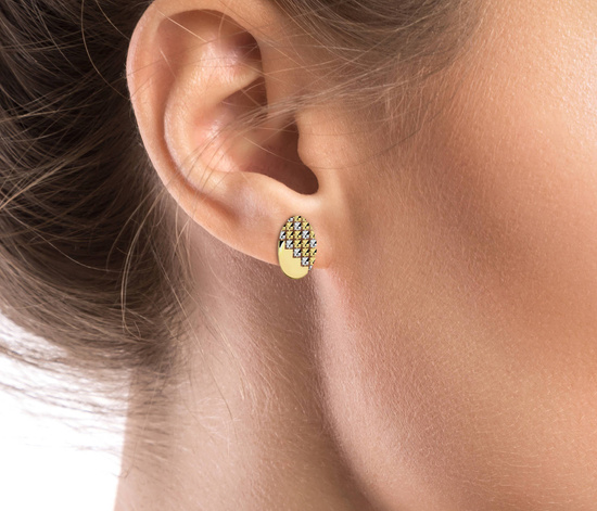 Złote kolczyki 585 - klasyczne